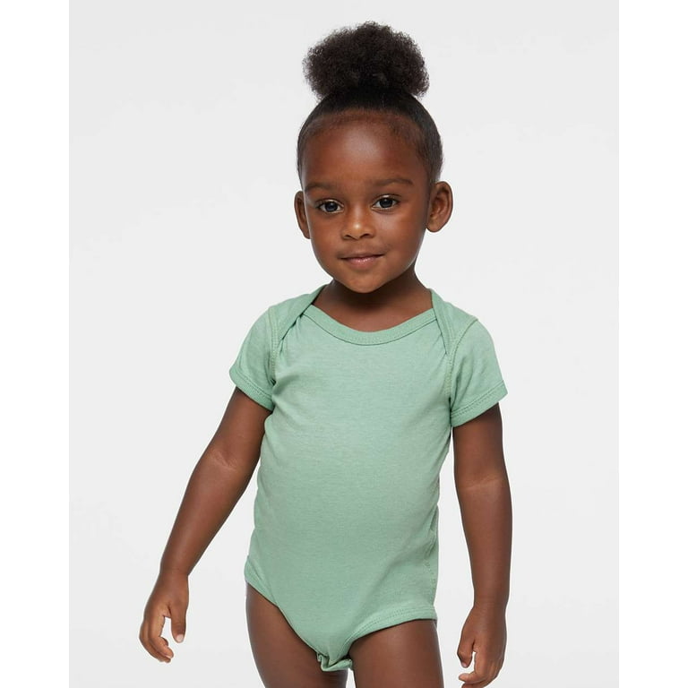 Rabbit Skins - Infant Fine Jersey Bodysuit - 4424 - Saltwater - Size: 24M 