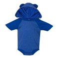 thumbnail image 1 of Rabbit Skins Infant Fine Jersey Short Sleeve Raglan Bodysuit with Hood & Ears, 1 of 4