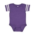 thumbnail image 1 of Rabbit Skins Infant Football Bodysuit, Vn Purple/Bd White, 24M, 1 of 4
