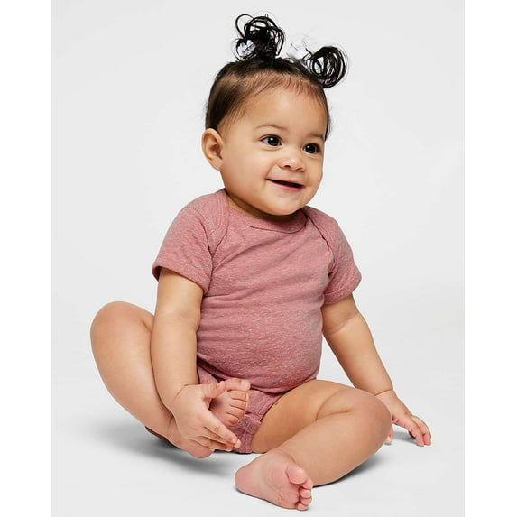 Rabbit Skins - Infant Harborside Mélange Bodysuit - 4491 - Mauvelous Melange