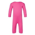 thumbnail image 1 of Rabbit Skins Infant Long Legged Baby Rib Bodysuit 24M Raspberry, 1 of 4