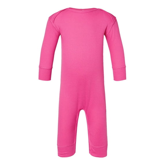 Rabbit Skins Infant Long Legged Baby Rib Bodysuit 24M Raspberry