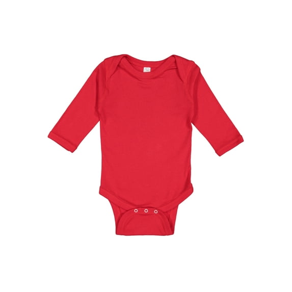 Rabbit Skins Infant Long Sleeve Baby Rib Bodysuit