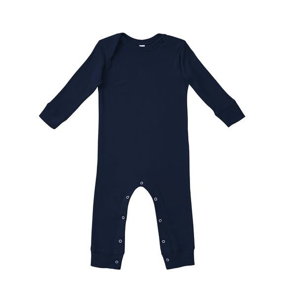 Rabbit Skins Infant Long-Sleeve Baby Rib Coverall - 4412