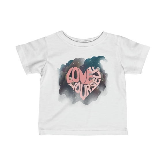 Rabbit Skins Infant Love Yourself Tee