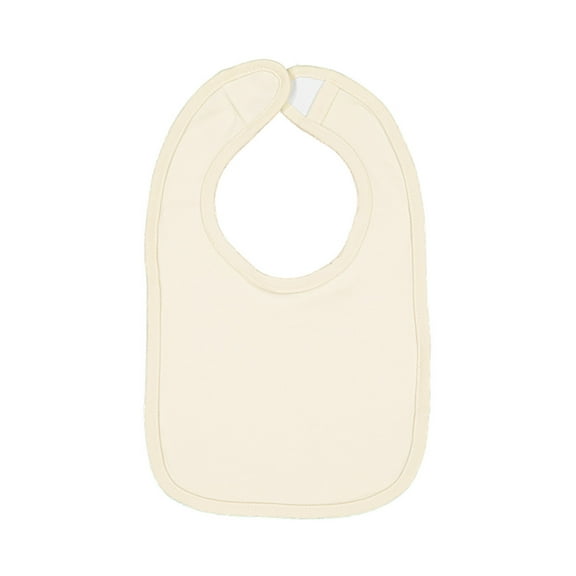 Rabbit Skins 100% Cotton Premium Jersey Bib (Black, One Size Fits All), Natural