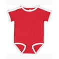 thumbnail image 1 of Rabbit Skins Infant Retro Ringer Bodysuit - RED/ WHITE - 6MOS, 1 of 2
