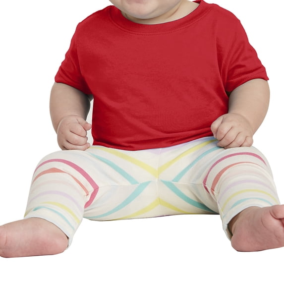 Rabbit Skins Infant Shirt - Fine Cotton Infant Short Sleeve T-Shirt 3322 - Kids Unisex Sport Tee for Boys Girls Gift