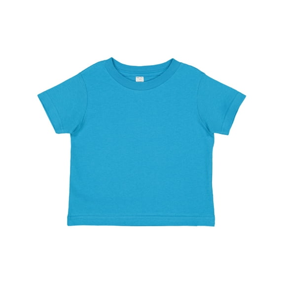 Rabbit Skins Infant 100% Cotton Jersey Short Sleeve Tee, Turquoise, 18 Months