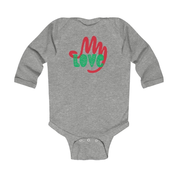Rabbit Skins My Love Infant Long Sleeve Bodysuit