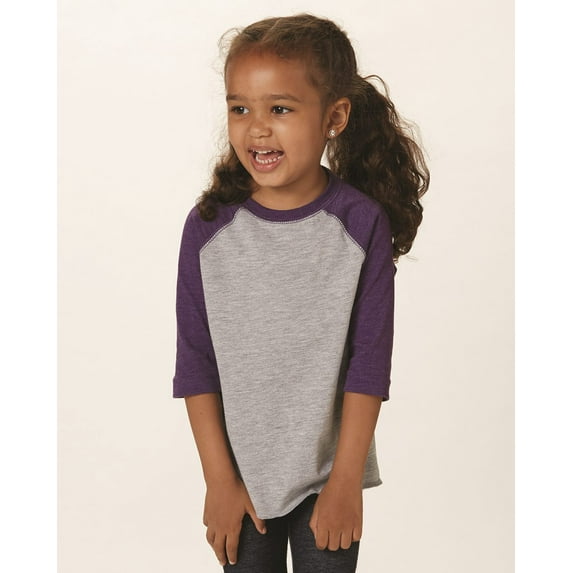 Rabbit Skins RS3330 Toddler Vintage Fine Jersey Baseball T-Shirt