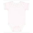thumbnail image 1 of Rabbit Skins RS4407 Infant Baby Rib Bow Tie Bodysuit - BLRNA/ WH/ W STR - 12MOS, 1 of 2
