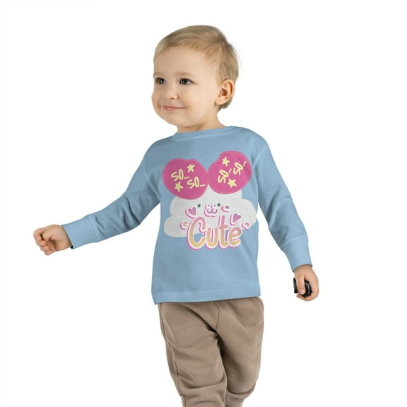 Rabbit Skins So So Cute Toddler Long Sleeve Tee