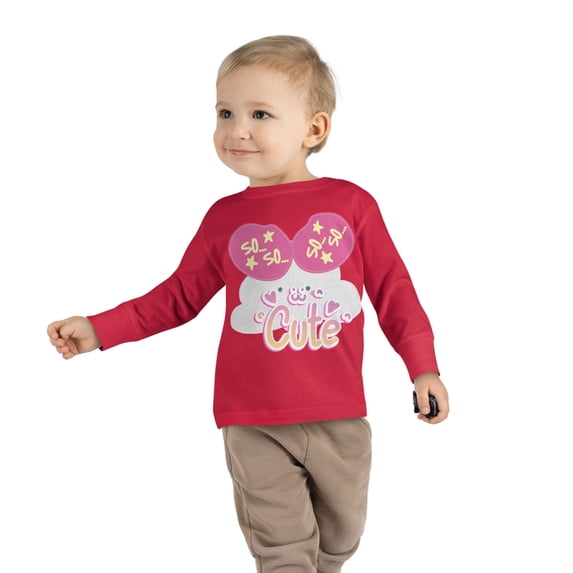 Rabbit Skins So So Cute Toddler Long Sleeve Tee