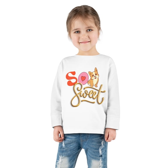 Rabbit Skins So Sweet Toddler Long Sleeve Tee