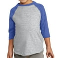 thumbnail image 1 of Rabbit Skins Toddler Baseball Jersey 3/4 Sleeve Tee - Fine Cotton Toddler Short Sleeve T-Shirt 3330 - Kids Unisex Sport Raglan Tee for Boys Girls Gift, 1 of 2