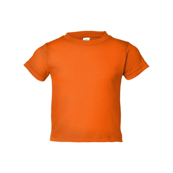 Rabbit Skins Toddler Cotton Jersey T-Shirt - MANDARIN - 4T