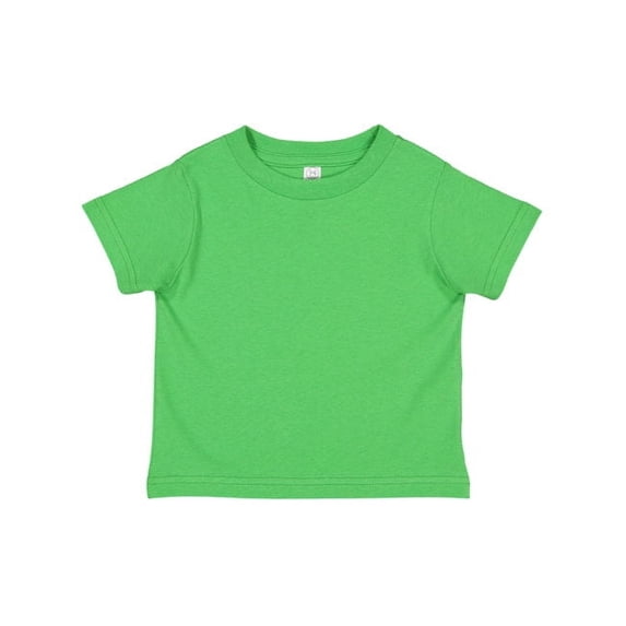 Rabbit Skins Toddler Fine Jersey Double Needle T-Shirt. 3321, Apple 5/6T