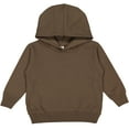 thumbnail image 1 of Rabbit Skins Toddler Fleece Long Sleeve Hooded Pullover Sweatshirt with Side Seam Pockets, Military Green, 4T, 1 of 5
