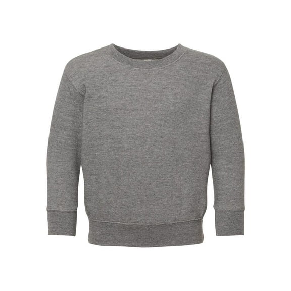 Rabbit Skins Toddler Sweatshirt Boys & Girls | Long Sleeve Fleece , Granite Heather, 3