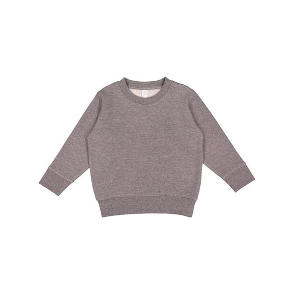 Rabbit Skins Toddler Sweatshirt Boys & Girls | Long Sleeve Fleece , Granite Heather, 5/6