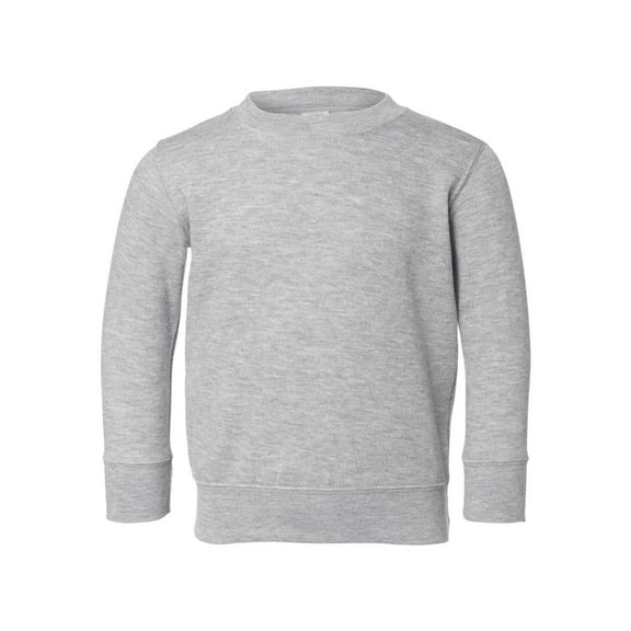 Rabbit Skins Toddler Sweatshirt Boys & Girls | Long Sleeve Fleece , Heather, 2T