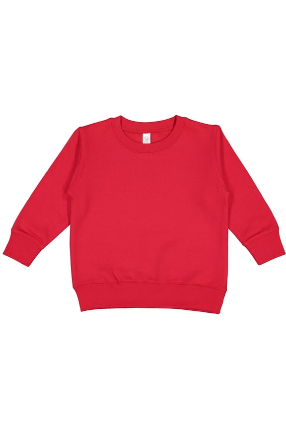 Toddler Sweatshirt Boys & Girls | Long Sleeve Fleece , Red, 2T