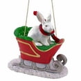 thumbnail image 1 of Rabbit Sleigh Ride Christmas Ornament White - DELIGHTFUL!, 1 of 1