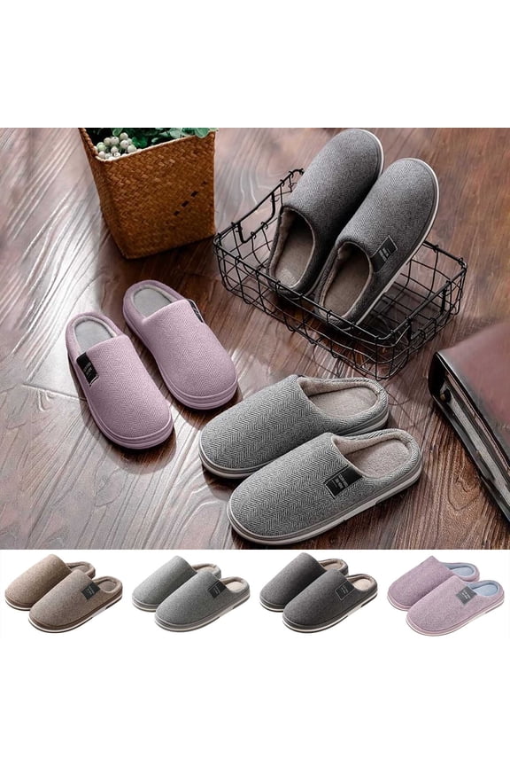 Rabbit Slippers Women Plush Memory Foam House Slippers Closed Toe Shoes With Non Slip Sole Cozy Warm Fuzzy Home Shoes Purple 37