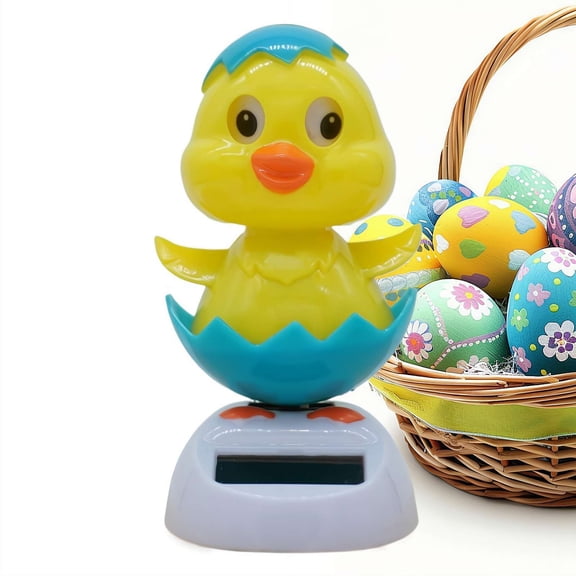 Rabbit Solar Powered Dancing Toys Bunny Car Shaking Head Dancer Doll,Shaking Head Dancing Toy Rabbit,Bunny Figurines for Car Dash Board Solar Bobblehead Easter