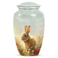 thumbnail image 1 of Rabbit Springtime Bunny Fields Cremation Urn Human Ashes - Burial Urns For Cremated Remains With Bag - Funeral Urns For Adult Ashes Men - Cremation Urns For Human Ashes Adult Male (Size -10"), 1 of 5