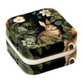 thumbnail image 1 of Rabbit Square Jewelry Box Organizer Display Case Necklace Bracelet Earring Holder Travel Portable Decorative Stand Storage Box for Rings Earrings Necklaces Bracelets - Girls Women Gift, 1 of 6