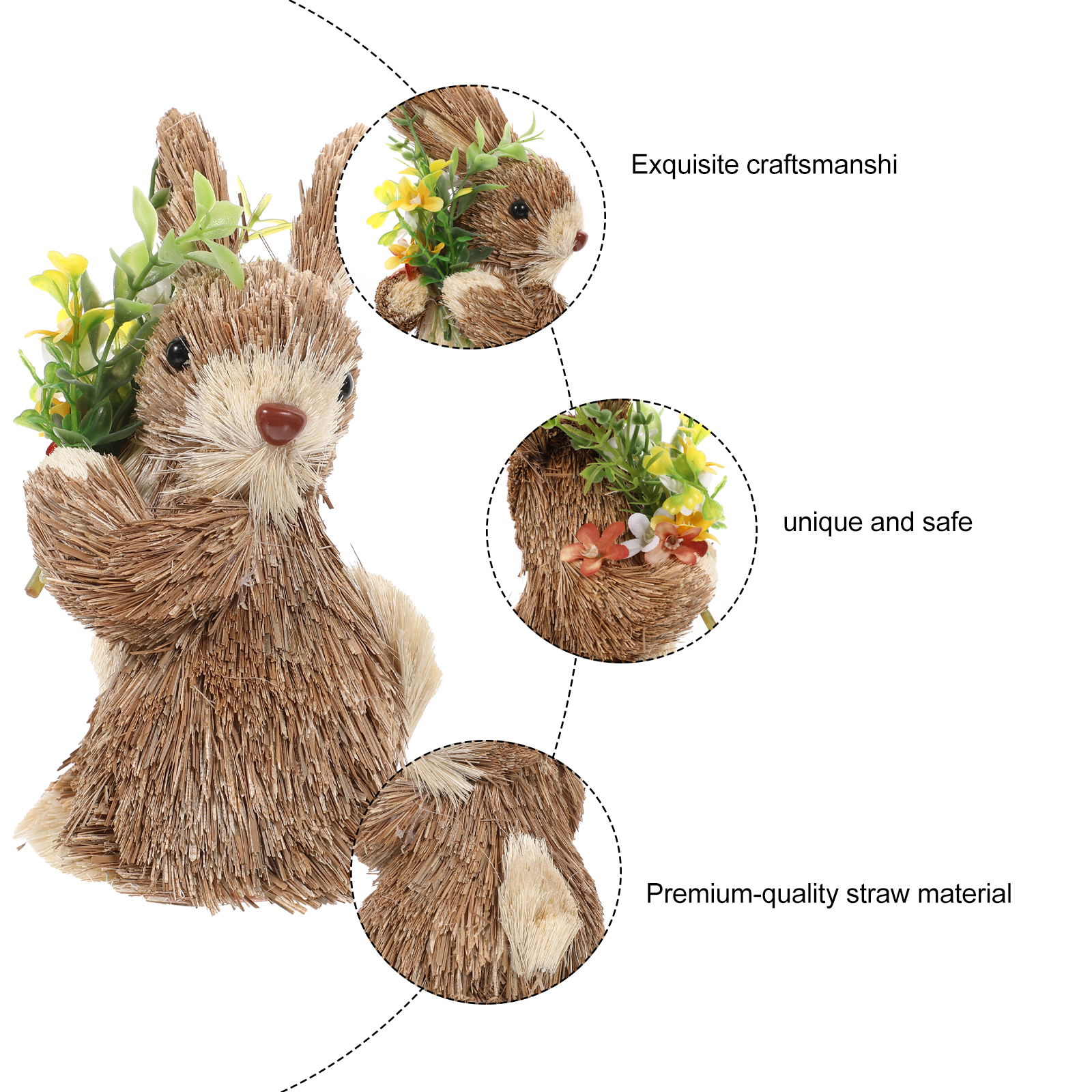 SEWCHICS present Rabbit Adornment Coffee Straw 1Pcs - Walmart.com