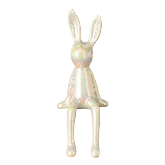 Rabbit Statues Animal Figures Hallway Easter Bedroom Office Bunny ...