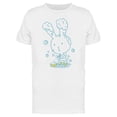thumbnail image 1 of Rabbit Taking A Shower, Doodle Tee Men's -Image by Shutterstock, 1 of 2