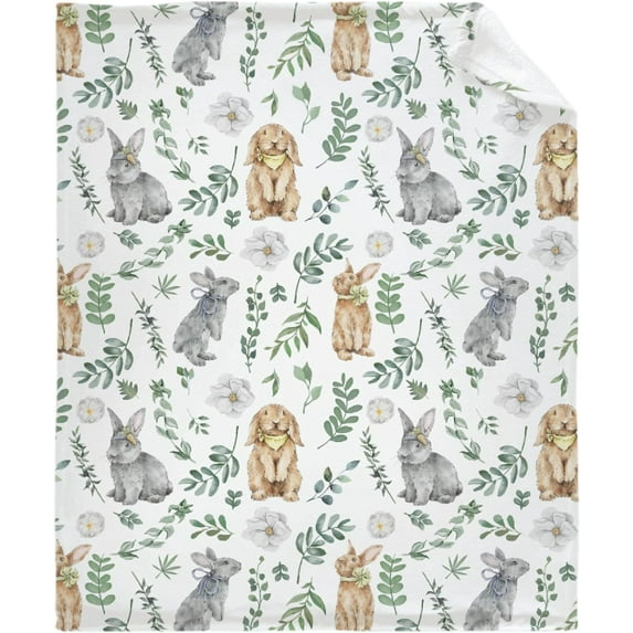 Rabbit Throw Blanket is Super Soft and Warm,The Lightweight Flannel Blanket is for All-Season Use,A Great Choice for Gifts 40"x30"for Pet