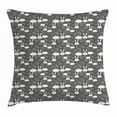 thumbnail image 1 of Rabbit Throw Pillow Cushion Cover, Kids Nursery Design with Sleeping Funny Bunnies Fluffy White Clouds and Flowers, Decorative Square Accent Pillow Case, 16 X 16 Inches, Multicolor, by Ambesonne, 1 of 2