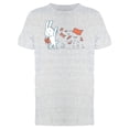 thumbnail image 1 of Rabbit Throwing Red Papers T-Shirt Men -Image by Shutterstock, Male Medium, 1 of 2