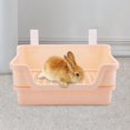 thumbnail image 1 of Rabbit Toilet Pet Pan Potty Trainer Bedding Box Guinea Cage Mount Indoor Hamster Corner Litter for Pets, Ferret ,Bunny ,Galesaur Beige, 1 of 8