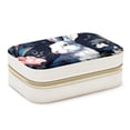 thumbnail image 1 of Rabbit Velvet Portable Decorative Box with Removable Compartment - Storage Box, Display Case, and Earring Holder - Ideal Gift, 1 of 7
