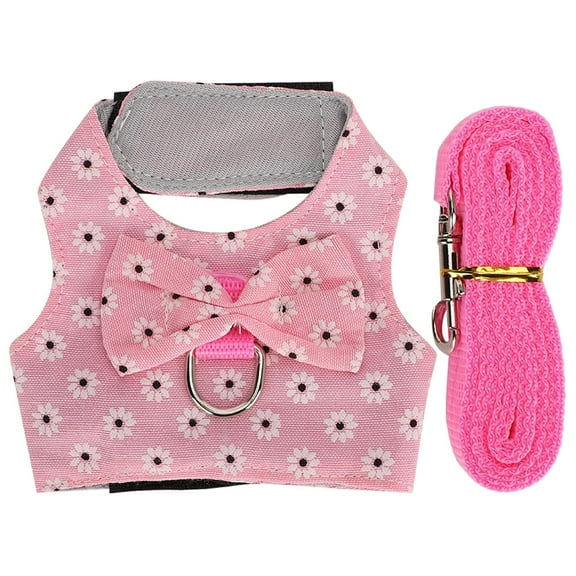 Rabbit Vest Small Animal Harness and Leash Escape-Proof for Guinea Pig Mice