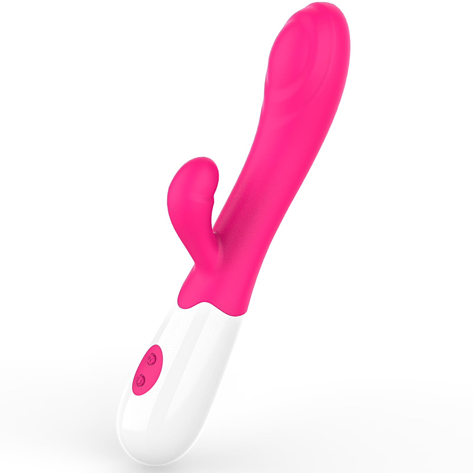 Rabbit Vibrator, G Spot Vibrator with Clitoral Stimulator, Vibrator and  Adult Sex Toys for Women Silicone Vibrator with 12 Modes - Pink