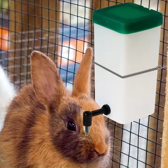 Rabbit Water Bottle 1L Leakproof Pet Drinker With Stainless Steel Nipple For Rabbits Ferrets Hamsters Small Animals Cage Accessory