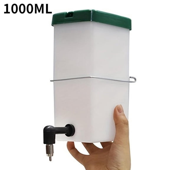 Rabbit Water Bottle, 500ml & 1000ml Sizes, Leak-Proof Design for Clean Cage, Wall-Mounted Pet Hydration Dispenser