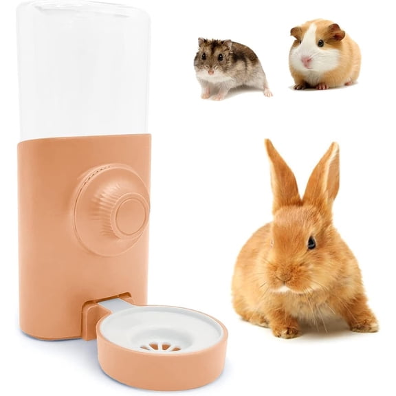 Rabbit Water Bottle, 600ml/21oz Hanging Water Dispenser Feeder Cage Crate Hutch Bunny Puppy Cat Chinchilla Ferret Guinea Pigs Squirrel Hedgehog (Green)
