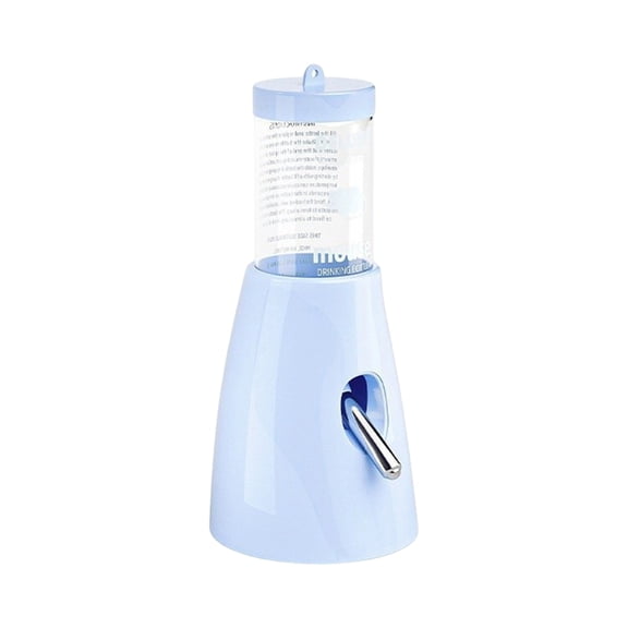 Rabbit Water Dispenser, Guinea Pig Water Bottle, Large Capacity Bunny Water Dispenser for Cages, Automatic Bunny Feeder, for Rabbit Ferrets Guinea Pigs Hedgehog Hamsters Small Animals (Blue,80ML)