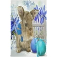 thumbnail image 1 of Rabbit Watercolor Eggs Kitchen Tea Towels Set of 1 Absorbent Hand Dish Towels, Blue Flowers Dishcloths Lint-Free 18x28 Inch Fast Drying for Cooking Baking Home Clean, 1 of 7