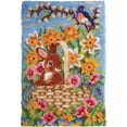thumbnail image 1 of Rabbit in Basket | Rug Making Latch Hooking Kit, 1 of 9