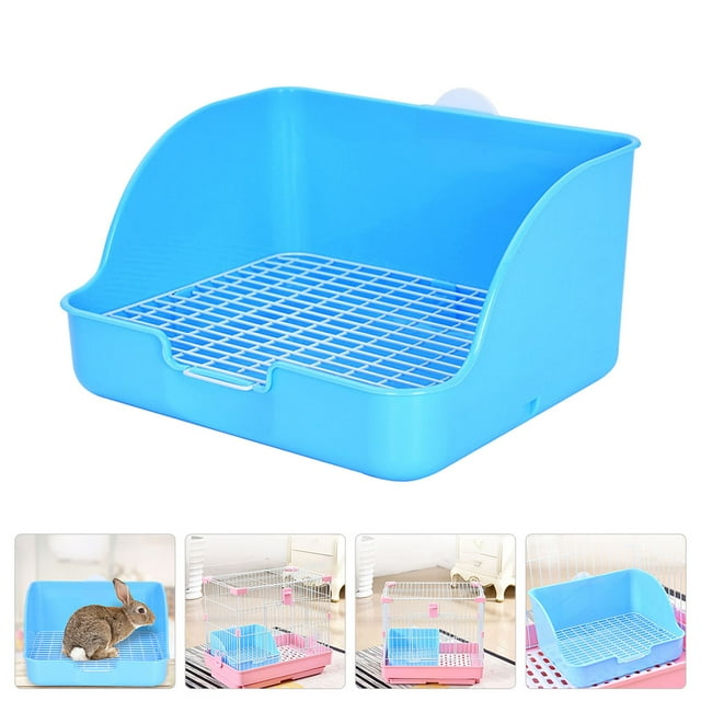 Rabbit litter box Rabbit Litter Box Rectangular Hamster Toilet Bunny