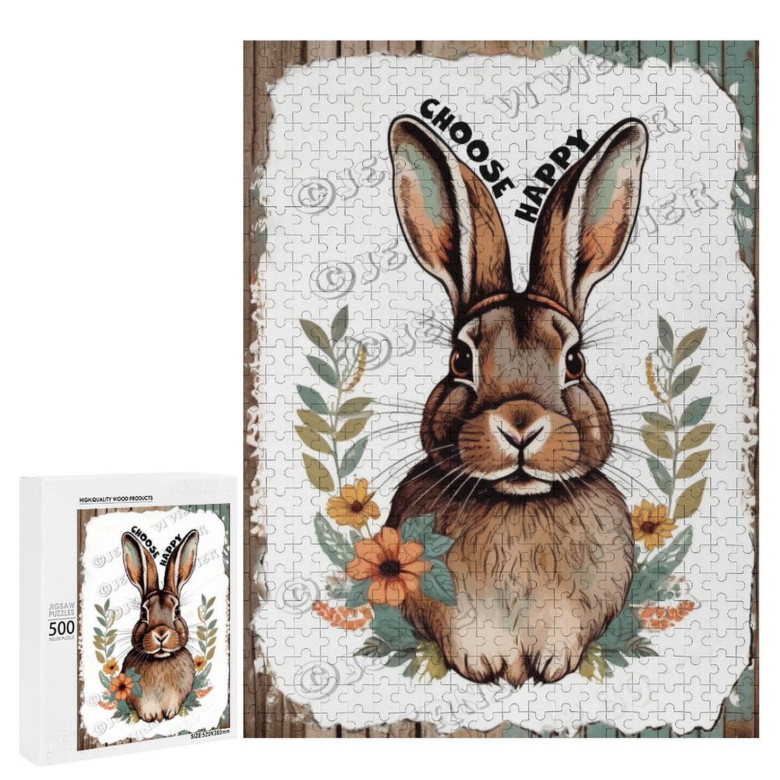 Rabbit with Inspiring Positive Quotes Home Wall Signs for Bedroom ...